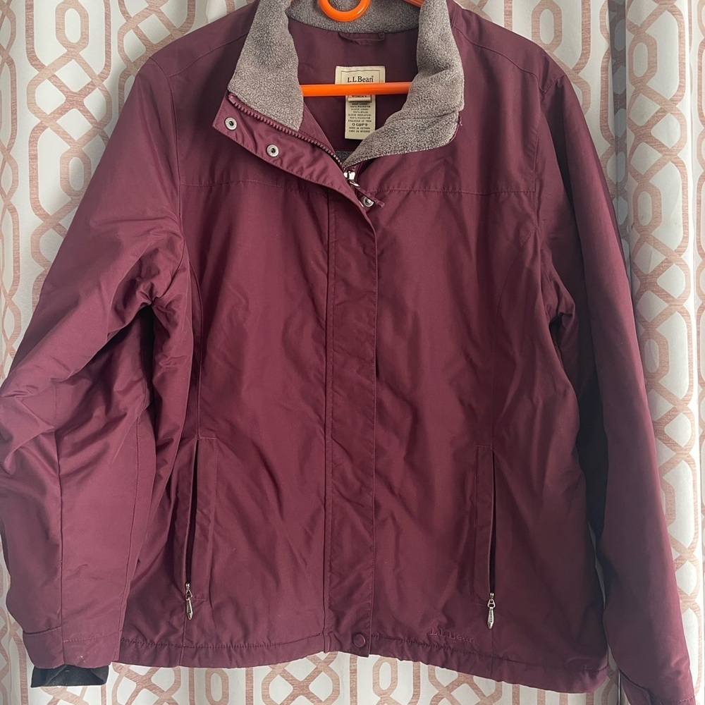 L.L. Bean Women's Maroon Ski Jacket